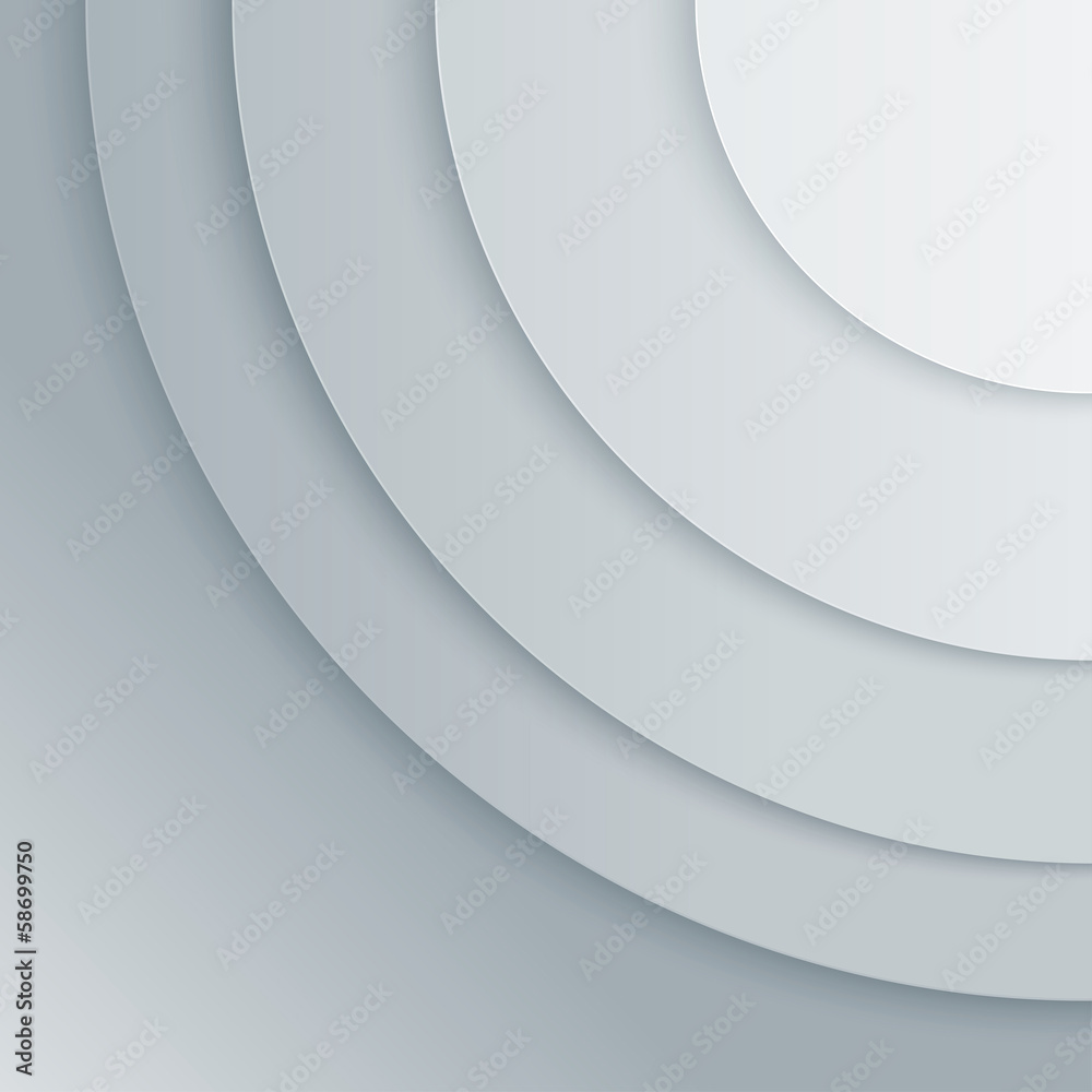 Aufkleber abstract grey paper circles vector background