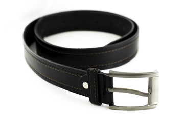 Male belt isolated on the white