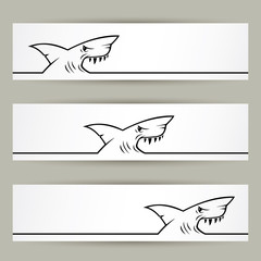 Shark banners