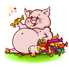 a sweet tooth piggy