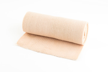 Medical bandage roll isolated