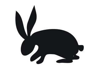 cute rabbit silhouette