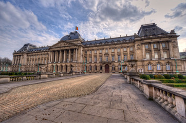 Fototapeta na wymiar Royal Palace in Brussels