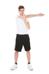 Obraz premium Young Man Stretching