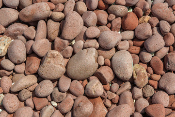 red pebbles background