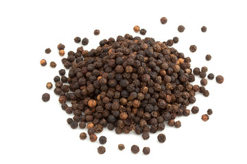 heap of black peppercorns