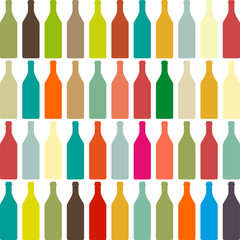 Background with bottles