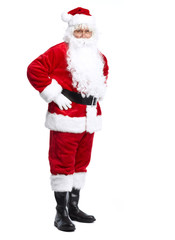 Santa Claus isolated on white.