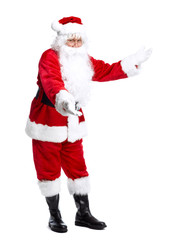 Santa Claus isolated on white.