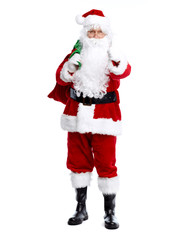 Santa Claus isolated on white.