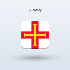 Obraz premium Guernsey flag icon