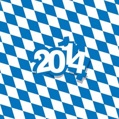Bavaria New Year 2014 background vector