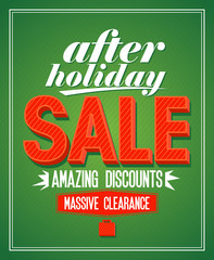 Retro design after holiday sale