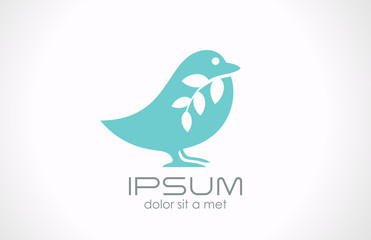 Logo Bird abstract vector Creative medicine healthcare concept