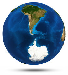 South America 3d isolated © 1xpert