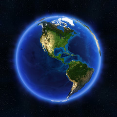 Fototapeta na wymiar America globe