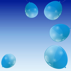 Fototapeta na wymiar Color glossy balloons background vector illustration