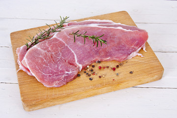 fillet of fresh red meat beef