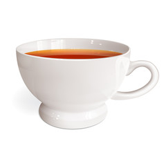 White cup of tea