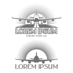 Designed airplain labels