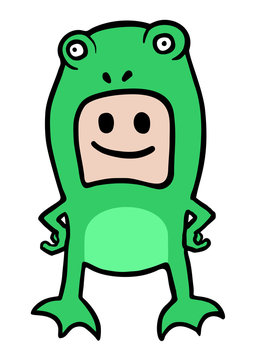 Frog boy costume