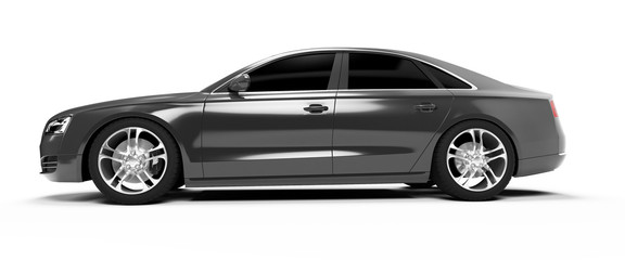 Obraz na płótnie Canvas illustration of a concept sports sedan
