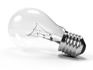 3d rendered illustration of a light bulb
