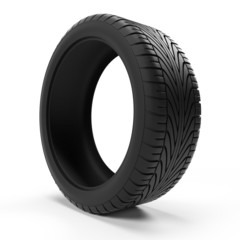 3d rendered illustration of a tire