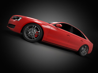 illustration of a concept sports sedan