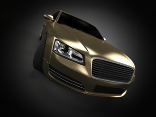 illustration of a concept sports sedan