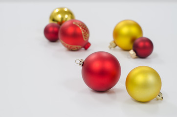 Obraz premium christmas decoration on white background