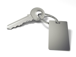Key with blank key tag