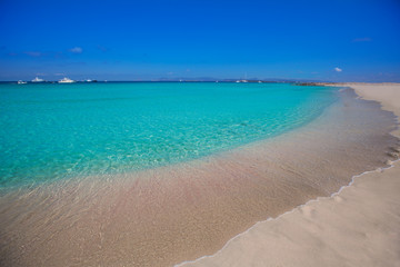 Formentera Illetes Illetas tropical beach near Ibiza