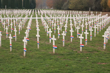 Memorial cemetery of Croatian soldiers in war 1991.