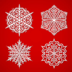 snowflakes set