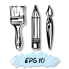 art Icons set. A vector illustration