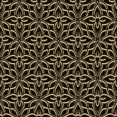 Gold lace texture, seamless pattern