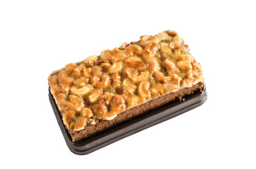 Walnut toffee cake