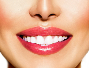 Fototapeta premium Healthy Smile. Teeth Whitening. Dental Care Concept