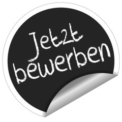 Jetzt bewerben - Aufkleber