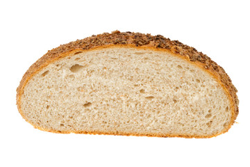 homemade bread with sesame and sunflower seeds