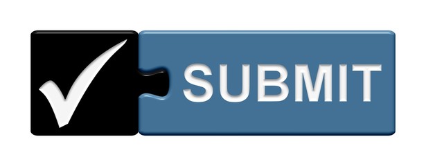 Puzzle-Button schwarz blau: Submit