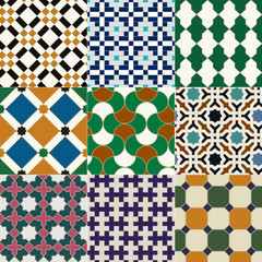 seamless islamic tile geometric pattern