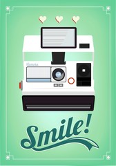 Vintage Old Camera Typographical Poster