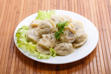 Boiled pelmeni