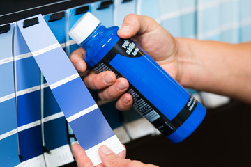blaue farbpalette