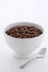 Delicious cocoa cereal