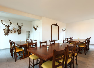 interior of a typical restaurant