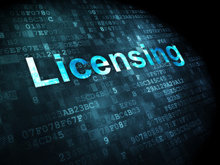 Law concept: Licensing on digital background - 58743772