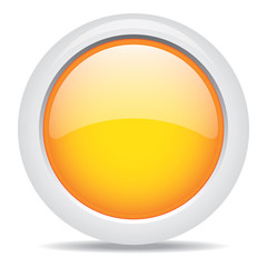 popular orange color web button 3d vector
